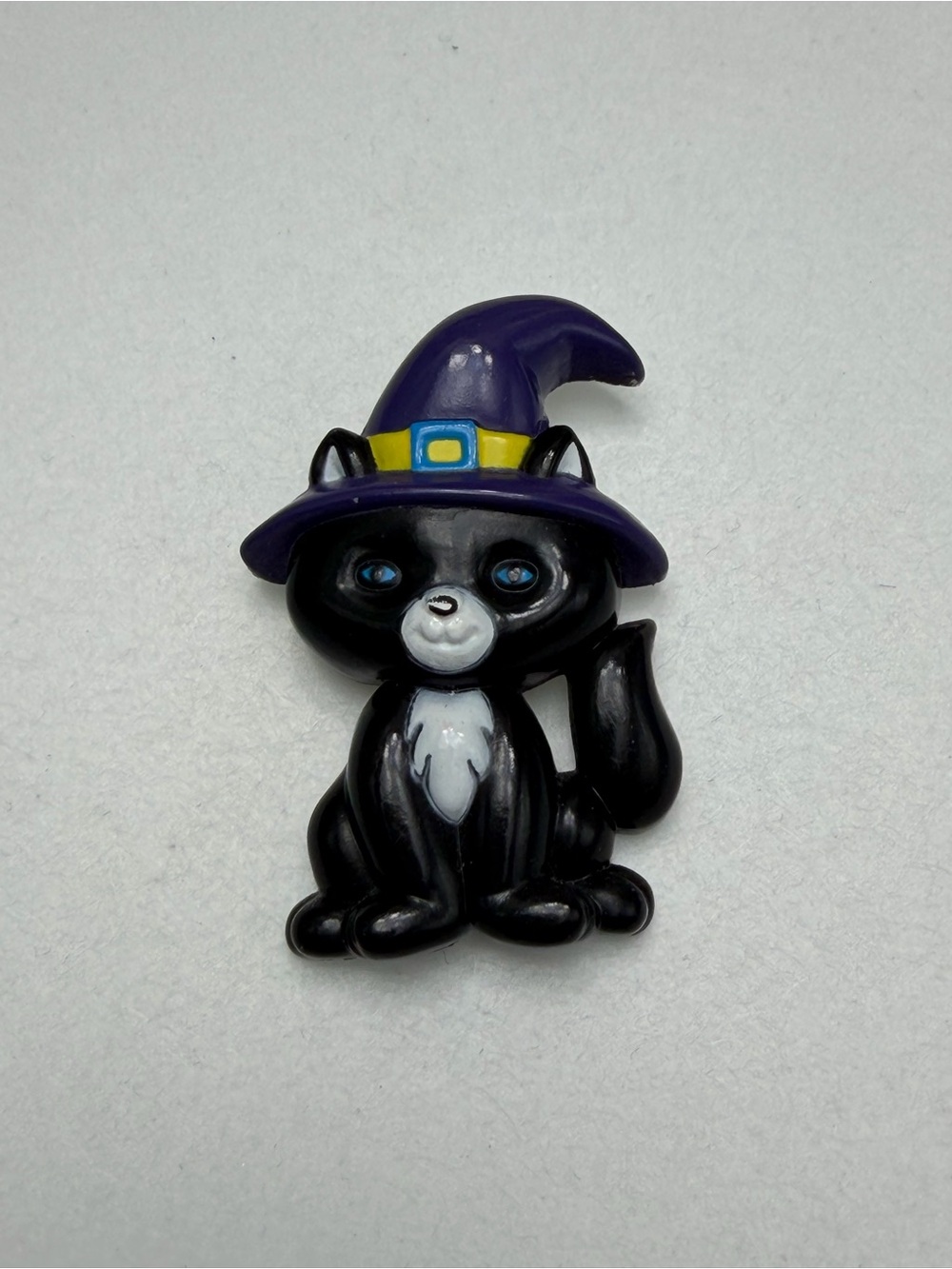 Vintage Celluloid Black Cat Brooch #H03